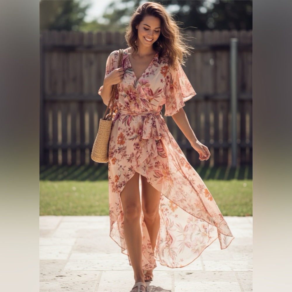 Relativity Women’s Asymmetric Floral Top